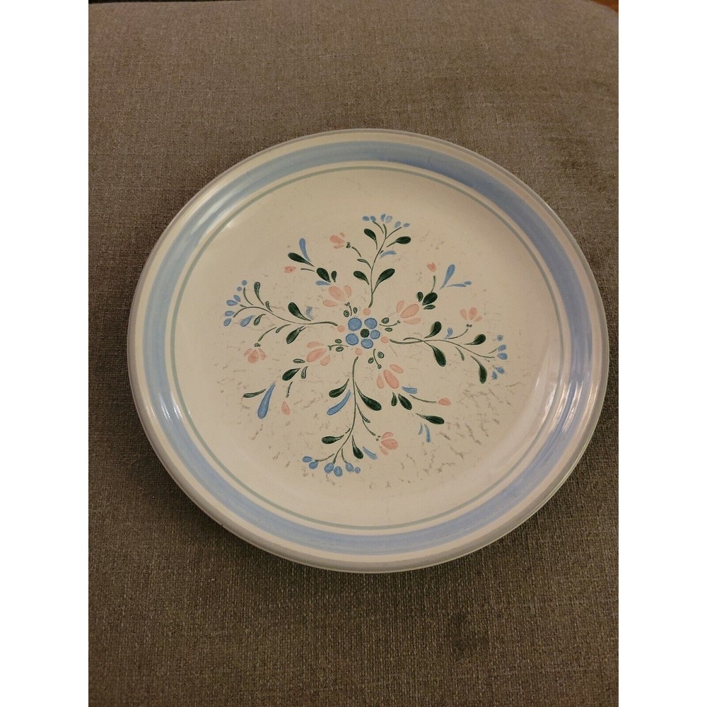 Fascino Stoneware Hand Decorated Stoneware 10 5/8” Dinner Plate, Japan